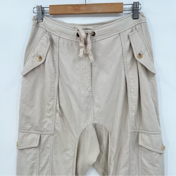 Ulla Johnson Edris Pant Cargo Pant Jogger Zip Ankle Pant in Neutral Size 4 - Picture 10 of 15